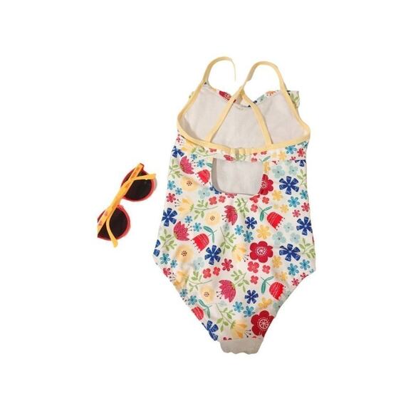 Frozen Anna and Elsa Swimsuit Girls Disney Store Girls Size 5/6 - Picture 3 of 4